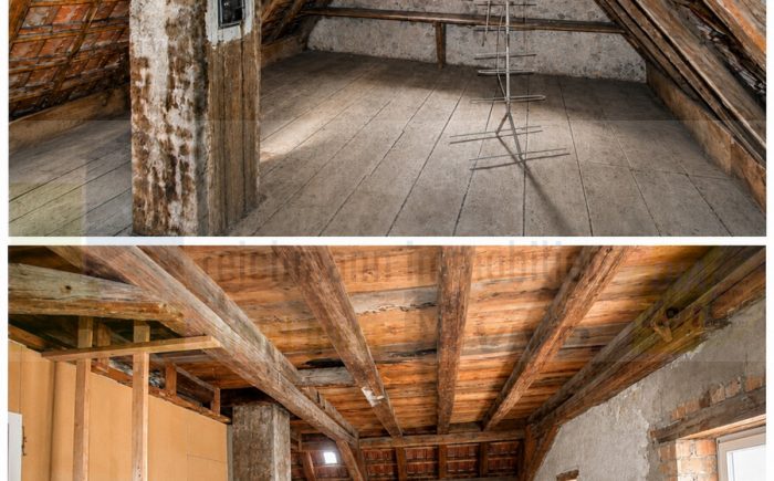 Dachboden und Dachspitz