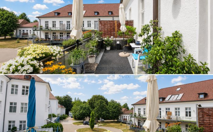 Sonniger Aussichtsbalkon