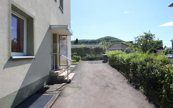 Eingangsbereich mit Parkmöglichkeit.