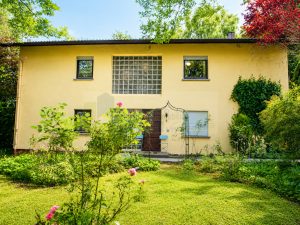 Haus im grünen Garten