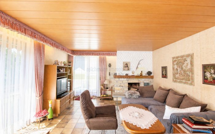 Gemütliches Wohnzimmer mit Kamin