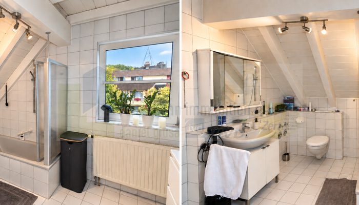 Badezimmer mit Tageslicht